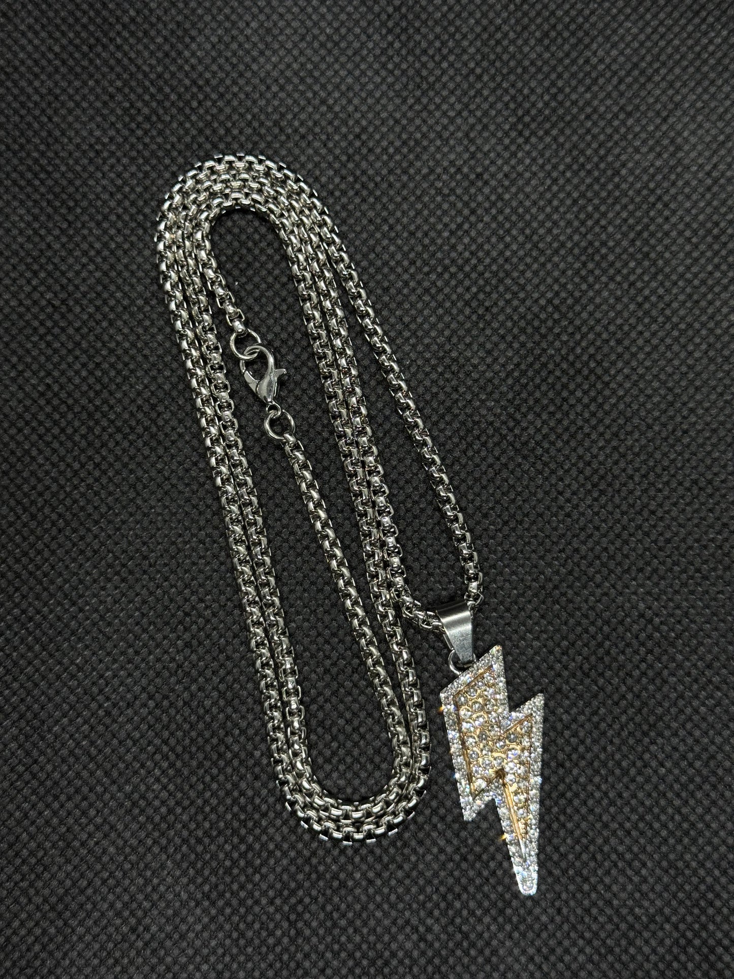 Gold Lightning Pendant