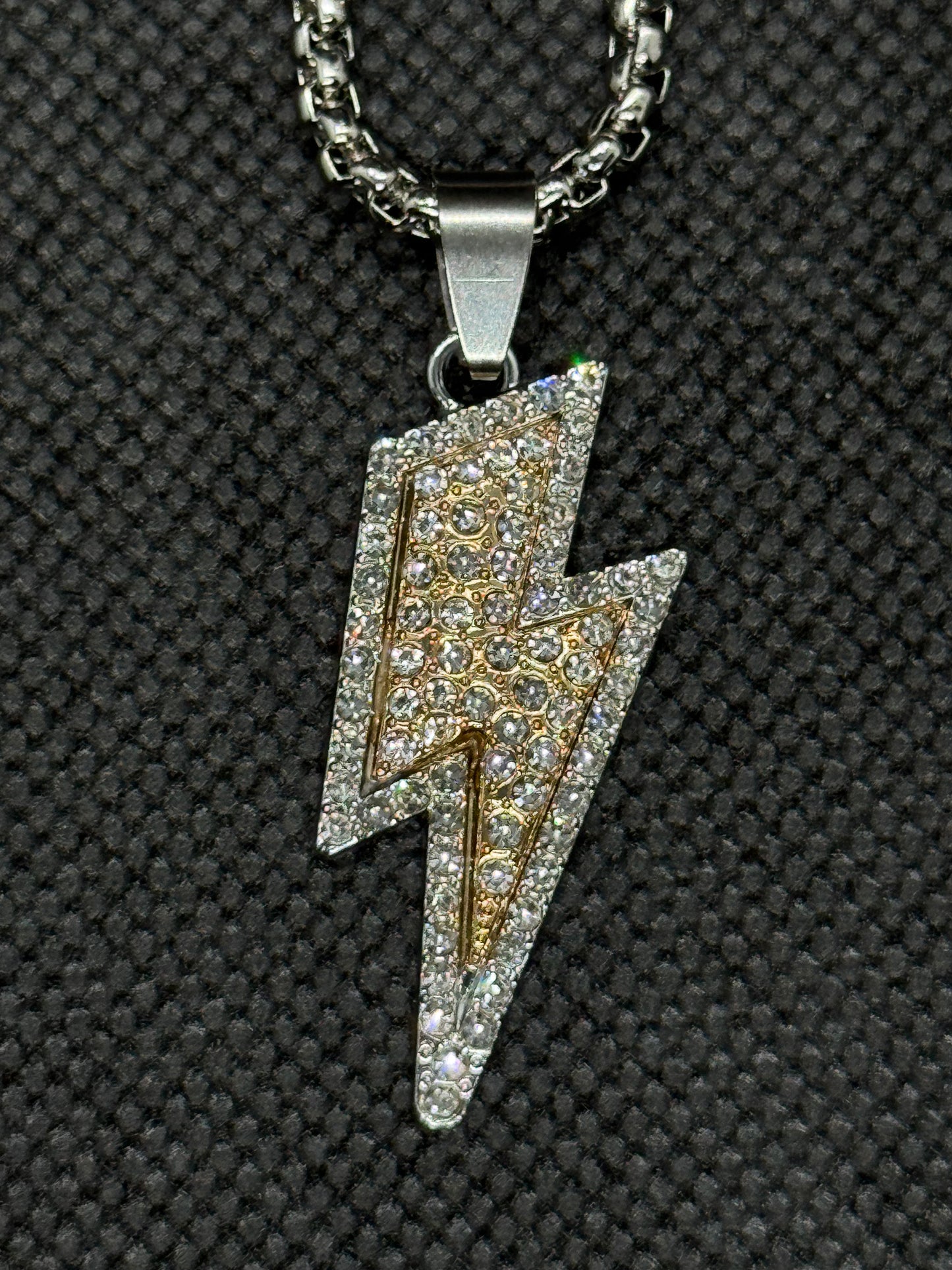Gold Lightning Pendant